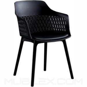 Silla de diseño Samantha negra 10
