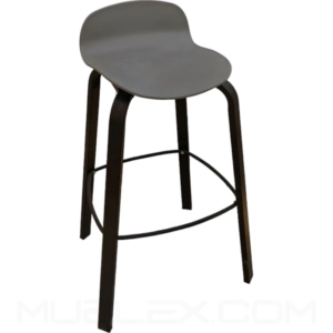 Silla para barra Sienna gris