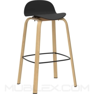 Silla para barra Sienna negro 10