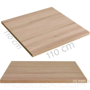 Superficie Madera melamina cuadrada 110 cm