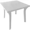 Mesa plastica Cuadrada Lina blanca