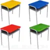 Mesa pupitre para Colegio superficie plastica colores