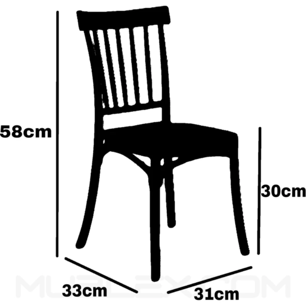 Silla Tiffany Medidas