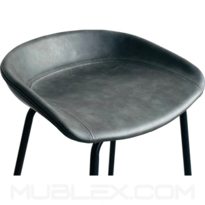 Butaco bar Misuri tapizado gris 2