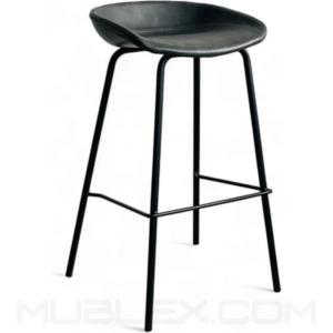 Butaco bar Misuri tapizado gris