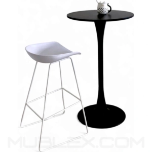 Mesa bar alta Panton negra 2