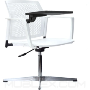Silla Logan giratoria plastico blanco