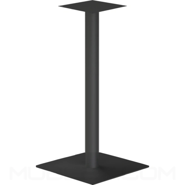 Base Piatto alta cuadrada negra