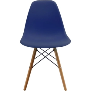 Silla Eames sin brazo azul oceano