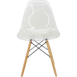 Silla Eames sin brazo transparente 2