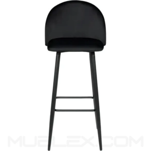 Butaco Velvet negro Frente