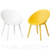 Silla Nido Blanco y Amarillo