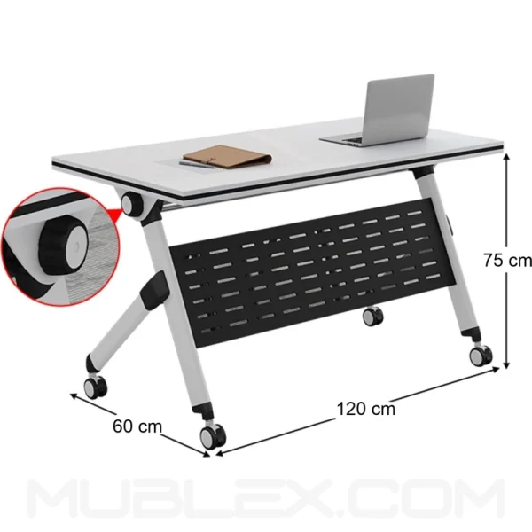 Escritorio plegable movil duo Medidas