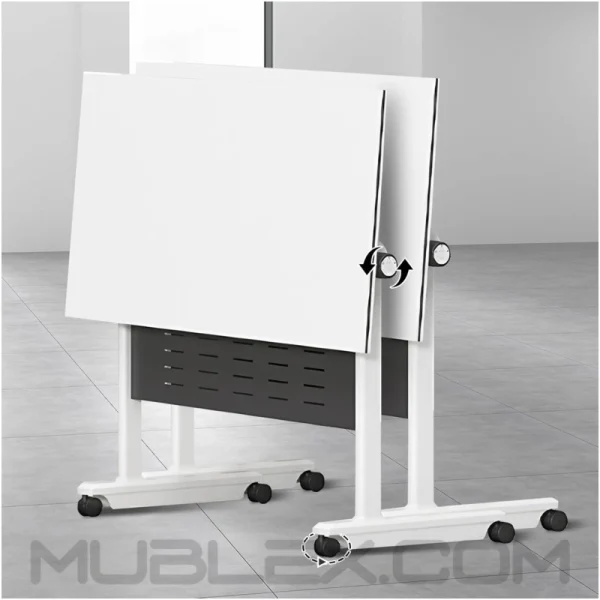 Mesa plegable modular movil abatible Contecta apilado2