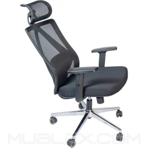 Silla de oficina Syncro con Slider Equa color Negro