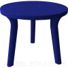 Mesa plástica redonda azul 74.5 cm x 70.5 cm