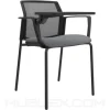 Silla Logan Universitaria con Espaldar en Malla y asiento tapizado 4 patas