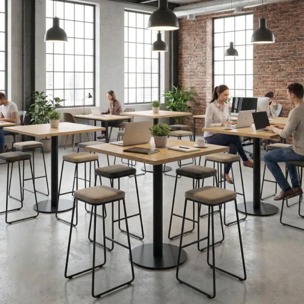 Base para mesas alta pintada negra Paraná - Image 3