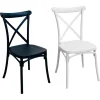 Silla diseño Crossback plástica