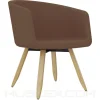 Sillón Boom Base Woodie tela a elección