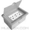 Grommet con USB-C y USB de carga mas 2 conexiones eléctricas BoxFlex con tapa