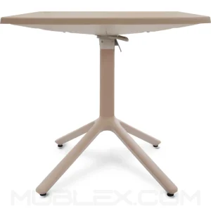 Mesa cuadrada plegable para exteriores 80x80cm TecnoPlex