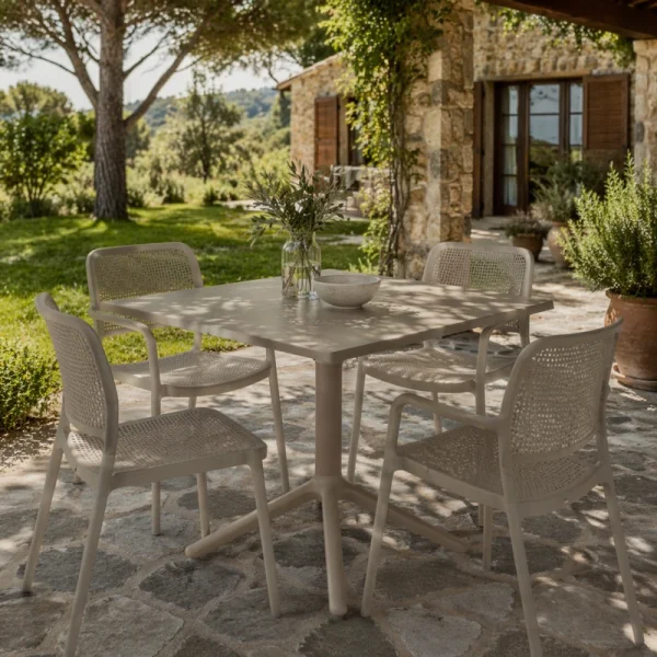 Mesa cuadrada plegable para exteriores 80x80cm TecnoPlex - Image 3