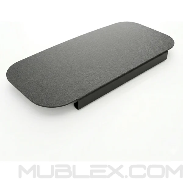 Extensión porta teclado metálico para escritorio en L o esquinero - Image 9