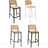 Silla de barra en mimbre o ratán Solea compacta