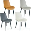 Silla Luxury tapizada en cuero ecológico