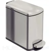 Basurero Tipo D Slim en Acero Inoxidable con Acabado Satinado 6 L